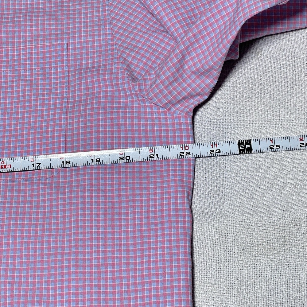 Tommy Bahama Newport Coat Button Down Shirt Mens Medium Check Plaid Floral Cuff - Picture 7 of 11